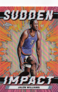 2023-24 Topps Chrome Basketball Sudden Impact Jalen Williams #SI-18