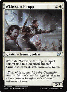 Magic The Gathering: Innistrad: Blutroter Bund DE: #32 Widerstandstrupp