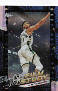 2023-24 Topps Chrome Basketball Film Study Purple Giannis Antetokounmpo #FS-24