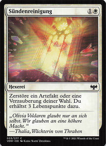 Magic The Gathering: Innistrad: Blutroter Bund DE: #33 Sündenreinigung
