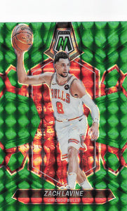 2023-24 Panini Mosaic Green Mosaic Prizm Zach Lavine #100