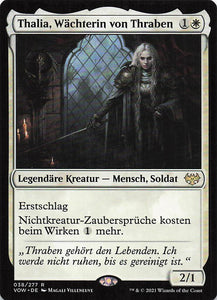 Magic The Gathering: Innistrad: Blutroter Bund DE: #38 Thalia, Wächterin von Thraben