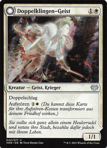 Magic The Gathering: Innistrad: Blutroter Bund DE: #40 Doppelklingen-Geist // Doppelklingen Anrufung