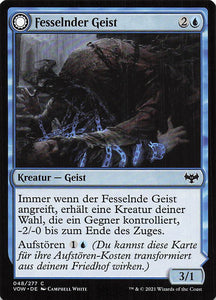 Magic The Gathering: Innistrad: Blutroter Bund DE: #48 Fesselnder Geist // Spektrale Fesseln