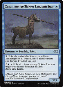 Magic The Gathering: Innistrad: Blutroter Bund DE: #52 Zusammengeflickter Lanzenträger