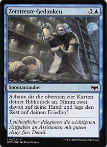 Magic The Gathering: Innistrad: Blutroter Bund DE: #74 Zerstreute Gedanken
