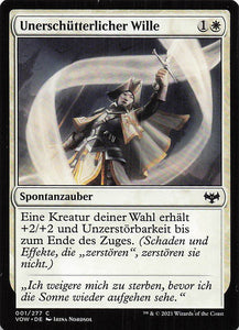 Magic The Gathering: Innistrad: Blutroter Bund DE: #1 Unerschütterlicher Wille