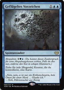 Magic The Gathering: Innistrad: Blutroter Bund DE: #89 Geflügeltes Vorzeichen