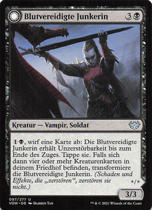 Magic The Gathering: Innistrad: Blutroter Bund DE: #97 Blutvereidigte Junkerin // Blutvereidigte Ritterin