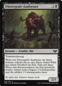 Magic The Gathering: Innistrad: Blutroter Bund DE: #105 Düstergrab-Aasfresser