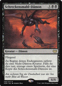 Magic The Gathering: Innistrad: Blutroter Bund DE: #108 Schreckensmahl-Dämon
