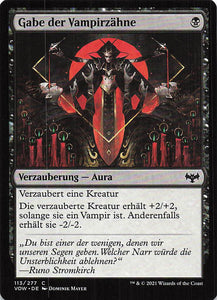 Magic The Gathering: Innistrad: Blutroter Bund DE: #113 Gabe der Vampirzähne