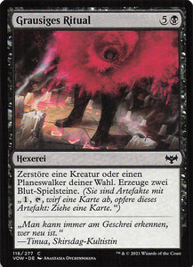 Magic The Gathering: Innistrad: Blutroter Bund DE: #116 Grausiges Ritual
