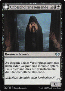 Magic The Gathering: Innistrad: Blutroter Bund DE: #121 Unbescholtene Reisende // Bösartiger Eindringling