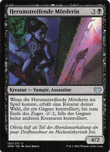 Magic The Gathering: Innistrad: Blutroter Bund DE: #130 Herumstreifende Mörderin