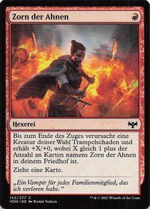 Magic The Gathering: Innistrad: Blutroter Bund DE: #142 Zorn der Ahnen