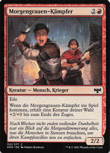Magic The Gathering: Innistrad: Blutroter Bund DE: #153 Morgengrauen-Kämpfer