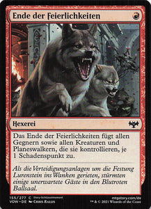 Magic The Gathering: Innistrad: Blutroter Bund DE: #155 Ende der Feierlichkeiten
