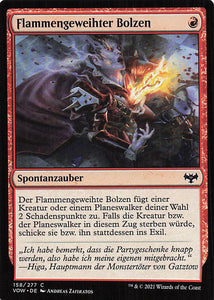 Magic The Gathering: Innistrad: Blutroter Bund DE: #158 Flammengeweihter Bolzen