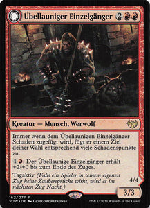 Magic The Gathering: Innistrad: Blutroter Bund DE: #162 Übellauniger Einzelgänger // Heulerrudel-Rächer