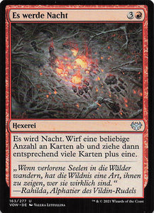 Magic The Gathering: Innistrad: Blutroter Bund DE: #163 Es werde Nacht