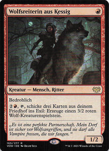 Magic The Gathering: Innistrad: Blutroter Bund DE: #165 Wolfsreiterin aus Kessig