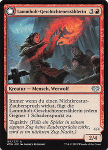 Magic The Gathering: Innistrad: Blutroter Bund DE: #167 Lammholt-Geschichtenerzählerin // Lammholt-Verwüsterin