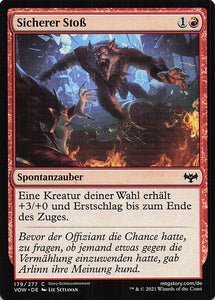 Magic The Gathering: Innistrad: Blutroter Bund DE: #179 Sicherer Stoß