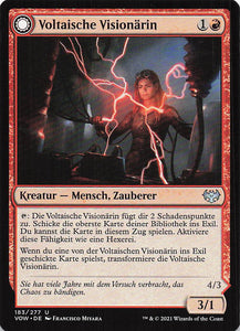 Magic The Gathering: Innistrad: Blutroter Bund DE: #183 Voltaische Visionärin // Voltgeladene Berserkerin