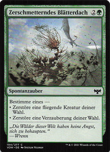 Magic The Gathering: Innistrad: Blutroter Bund DE: #194 Zerschmetterndes Blätterdach