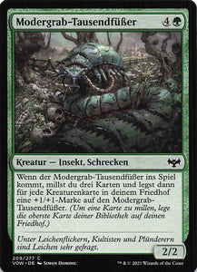 Magic The Gathering: Innistrad: Blutroter Bund DE: #209 Modergrab-Tausendfüßer