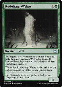 Magic The Gathering: Innistrad: Blutroter Bund DE: #213 Rudelsang-Welpe