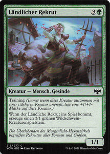 Magic The Gathering: Innistrad: Blutroter Bund DE: #216 Ländlicher Rekrut