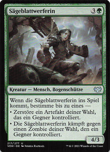 Magic The Gathering: Innistrad: Blutroter Bund DE: #217 Sägeblattwerferin