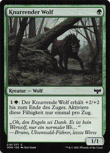 Magic The Gathering: Innistrad: Blutroter Bund DE: #219 Knurrender Wolf