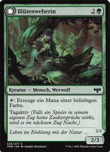 Magic The Gathering: Innistrad: Blutroter Bund DE: #226 Blütenweberin // Blütenverzierter Werwolf