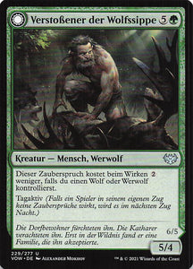 Magic The Gathering: Innistrad: Blutroter Bund DE: #229 Verstoßener der Wolfssippe // Hochzeitsschmetterer