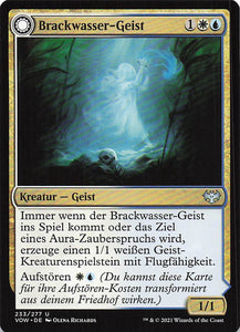 Magic The Gathering: Innistrad: Blutroter Bund DE: #233 Brackwasser-Geist // Brackwasser-Geschenk