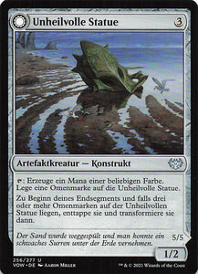 Magic The Gathering: Innistrad: Blutroter Bund DE: #256 Unheilvolle Statue // Unheilbringender Drescher