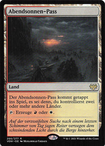 Magic The Gathering: Innistrad: Blutroter Bund DE: #266 Abendsonnen-Pass
