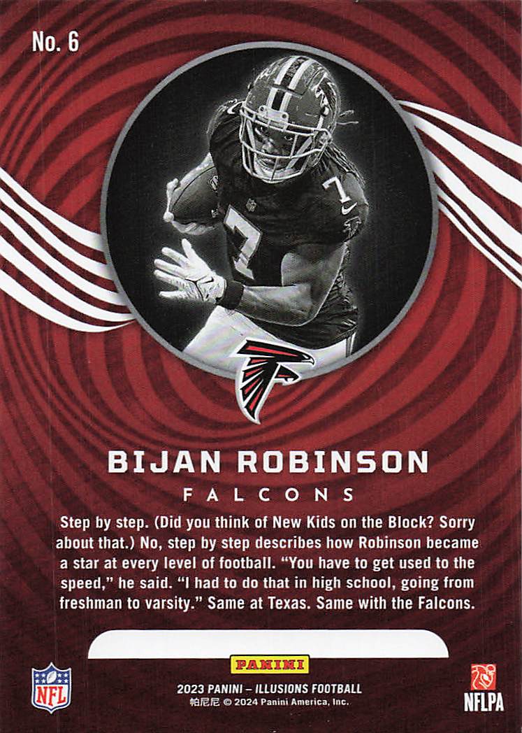 2023 Panini Illusions  Bijan Robinson #6 RC