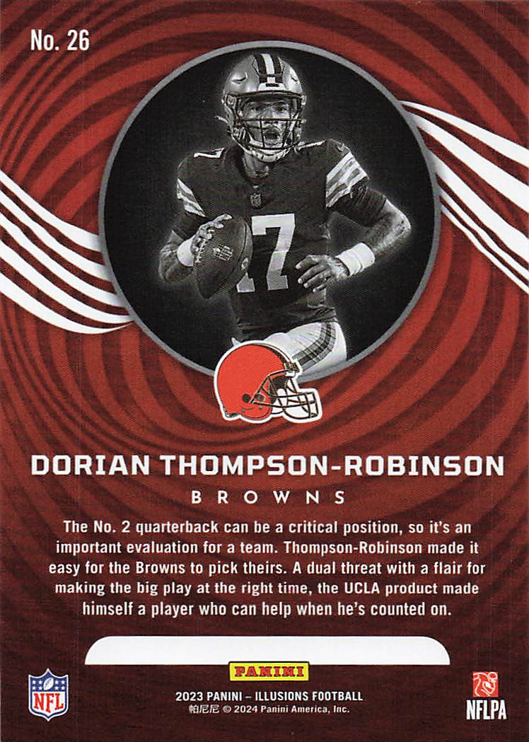 2023 Panini Illusions  Dorian Thompson-Robinson #26 RC
