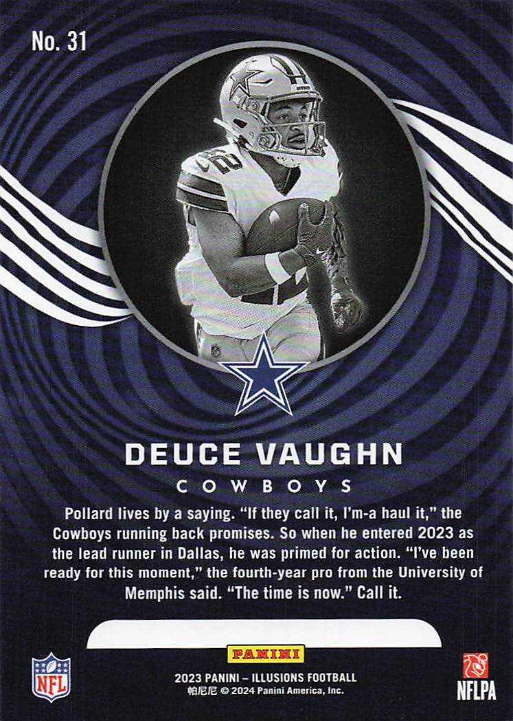2023 Panini Illusions  Deuce Vaughn #31 RC