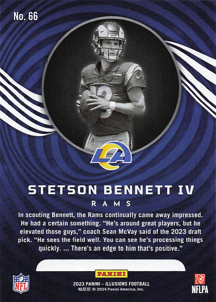 2023 Panini Illusions  Stetson Bennett IV #66 RC