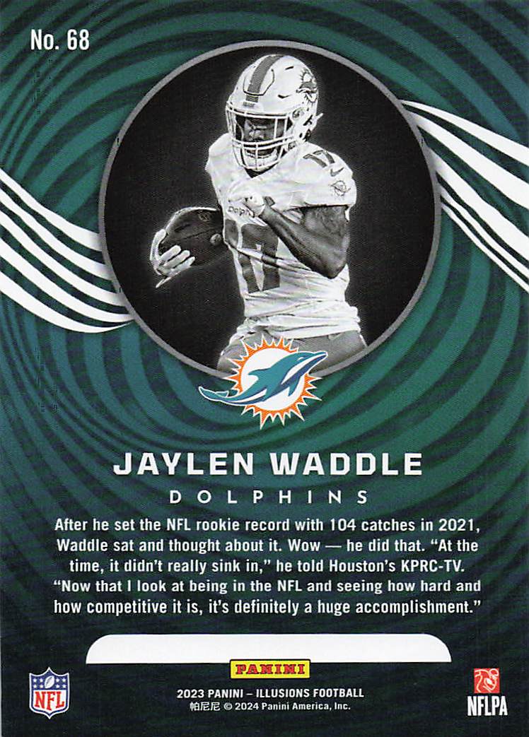 2023 Panini Illusions  Jaylen Waddle #68