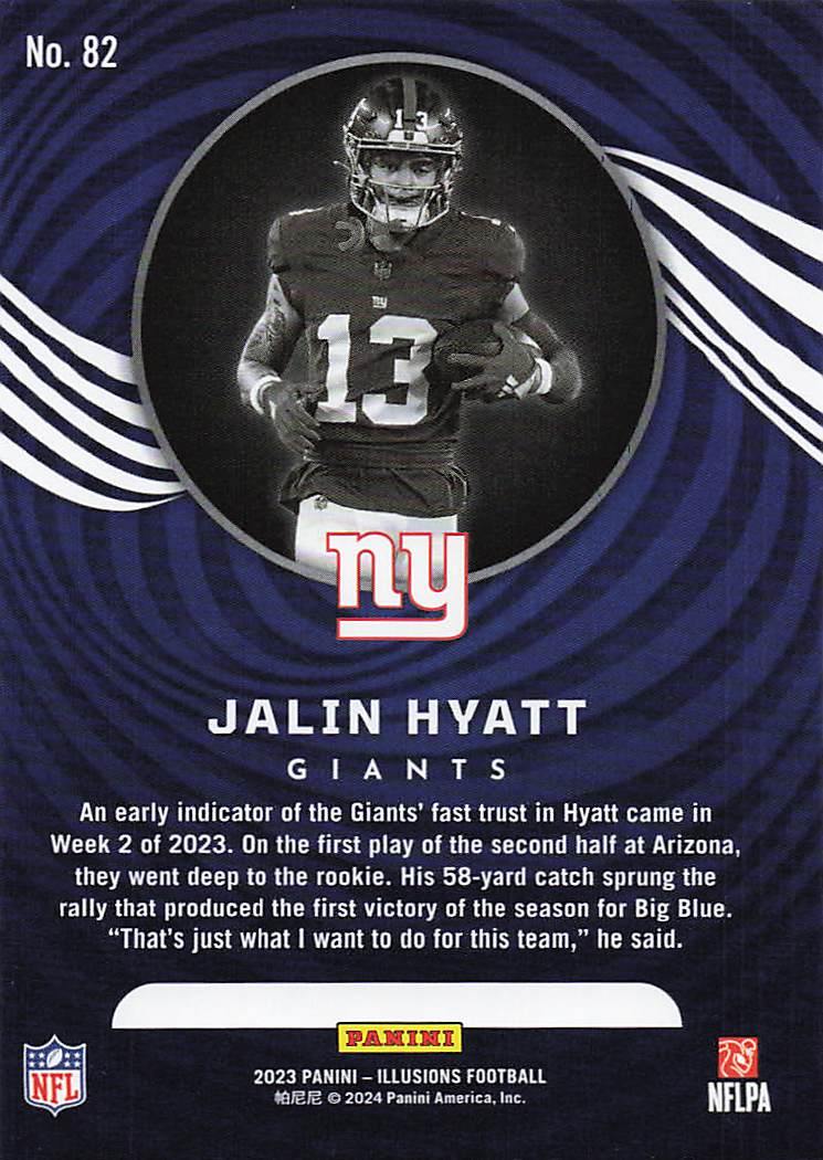 2023 Panini Illusions  Jalin Hyatt #82 RC