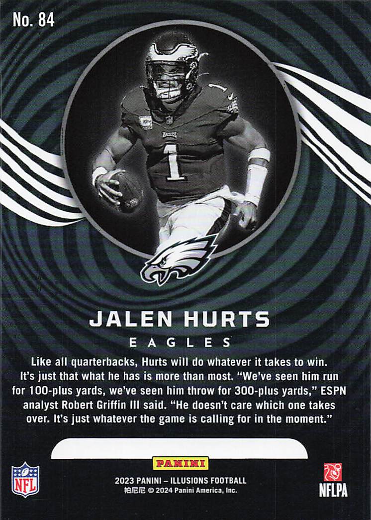 2023 Panini Illusions  Jalen Hurts #84