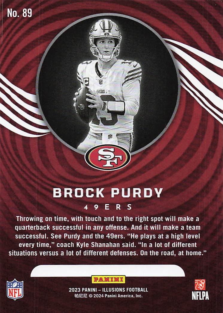 2023 Panini Illusions  Brock Purdy #89