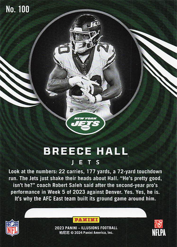 2023 Panini Illusions  Breece Hall #100