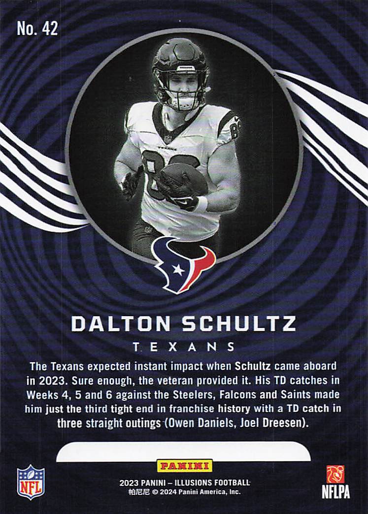 2023 Panini Illusions Orange Dalton Schultz #42